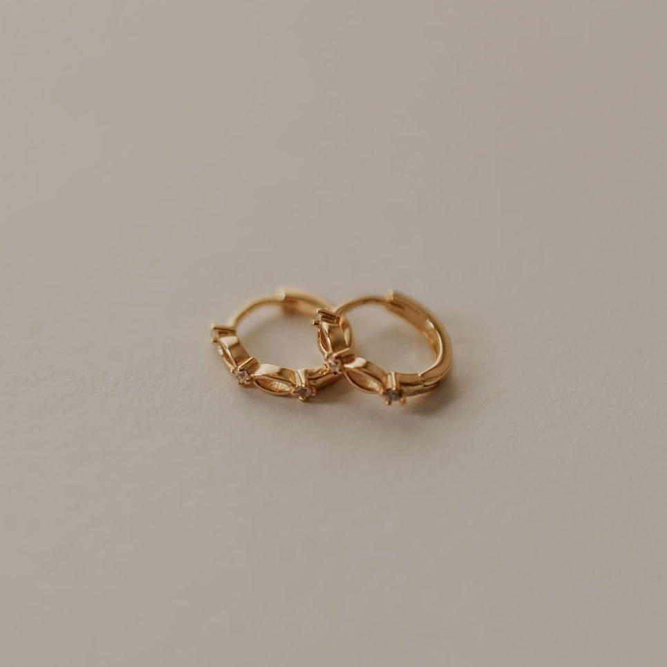 Isla Lace Hoops-AURA REGALIA 