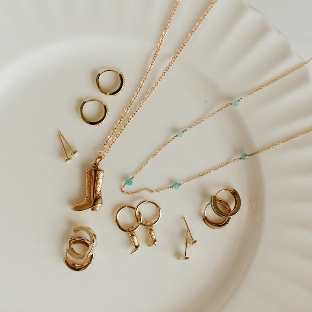 Malibu Necklace in Turquoise-AURA REGALIA 