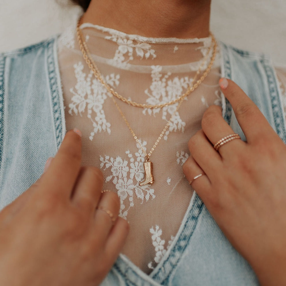Dolly Boot Necklace-AURA REGALIA 
