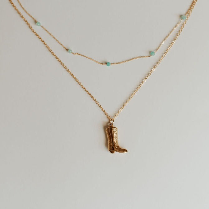 Malibu Necklace in Turquoise-AURA REGALIA 