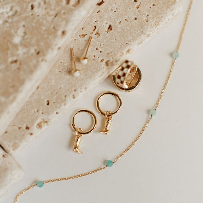 Malibu Necklace in Turquoise-AURA REGALIA 