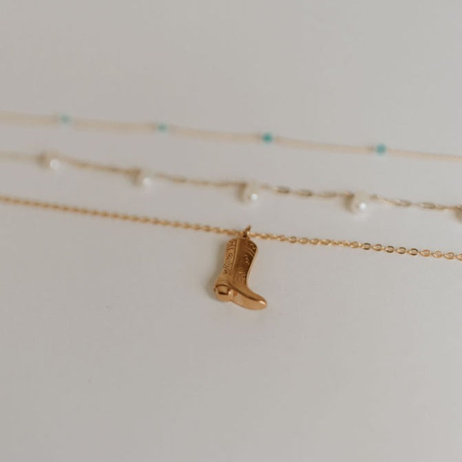 Dolly Boot Necklace-AURA REGALIA 