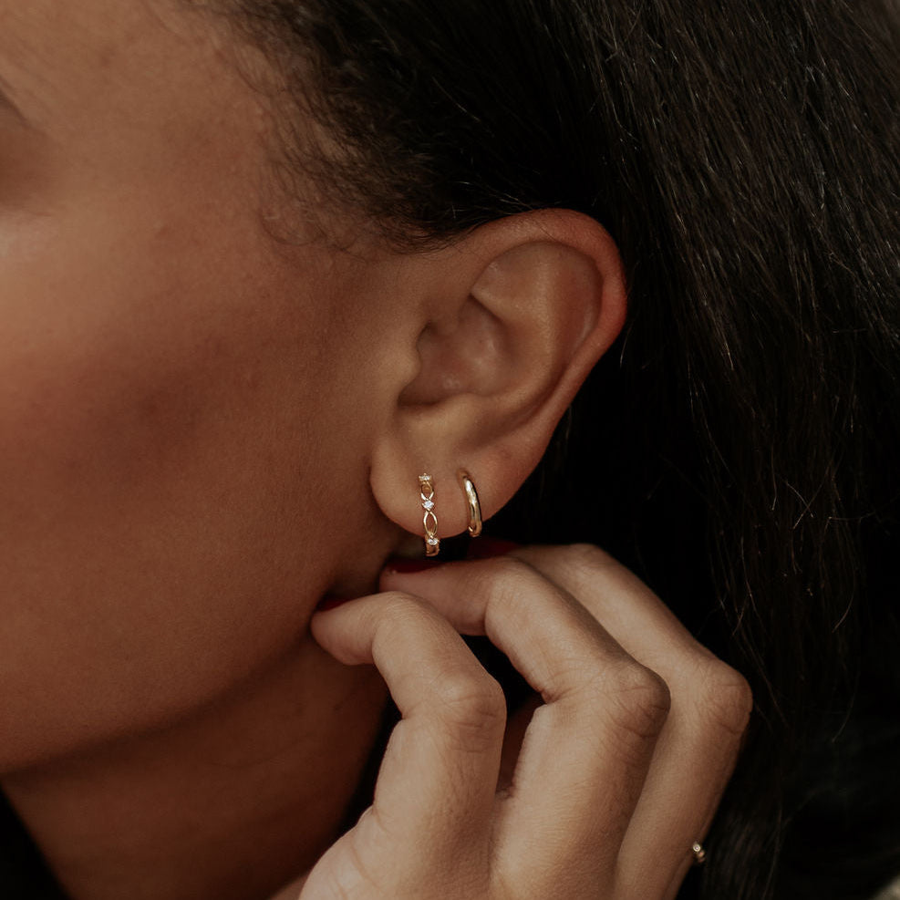 Isla Lace Hoops-AURA REGALIA 