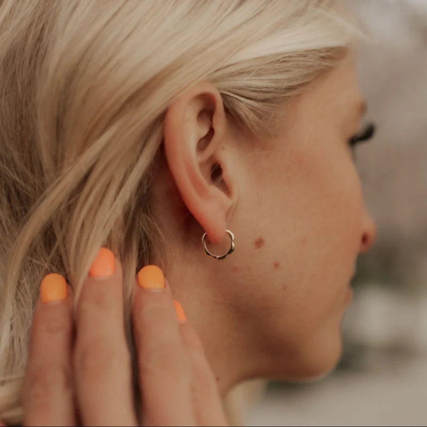 Lola Floral Hoops-AURA REGALIA 