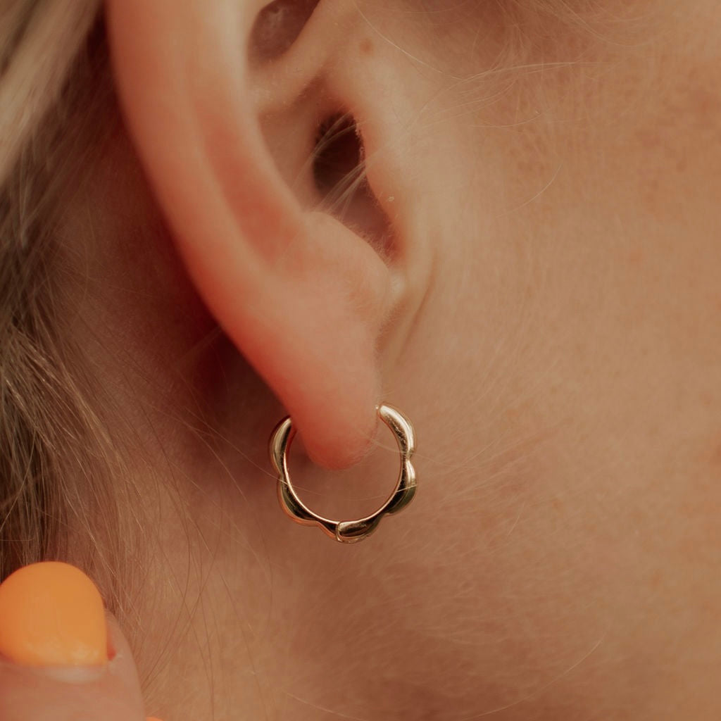 Lola Floral Hoops-AURA REGALIA 