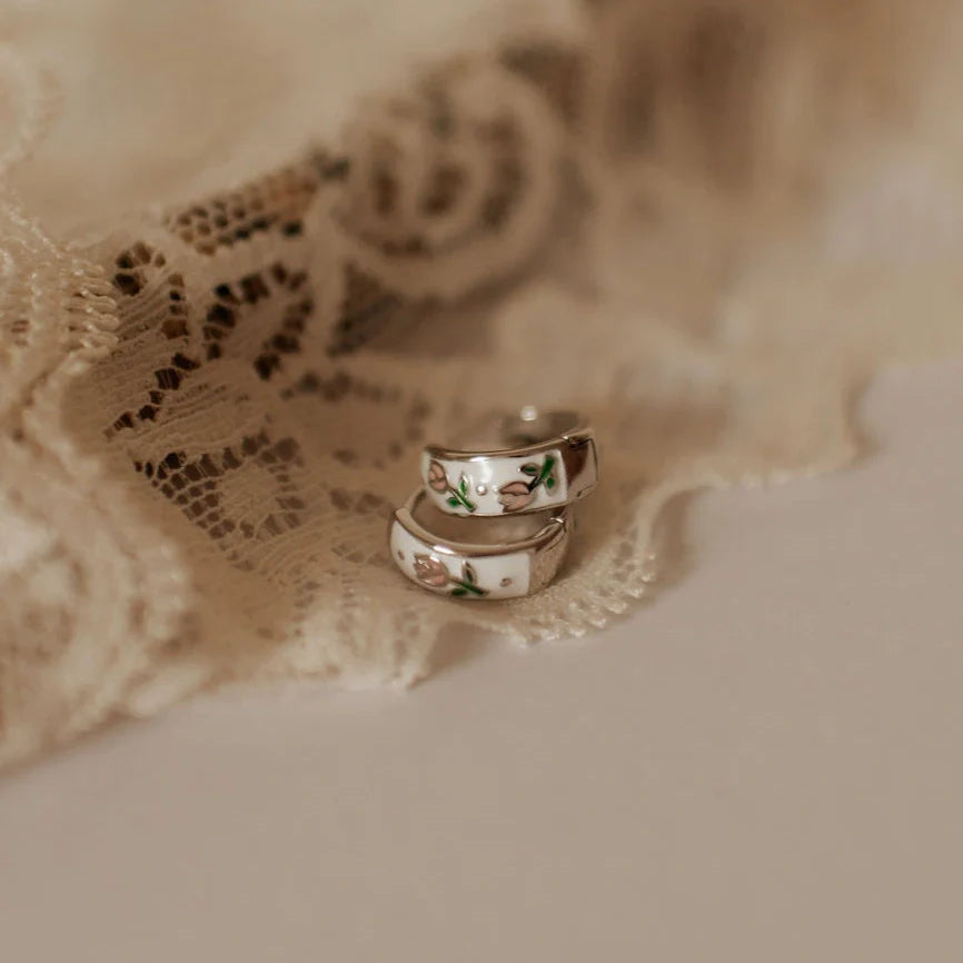 Eloise Tea Cup Hoops-AURA REGALIA 