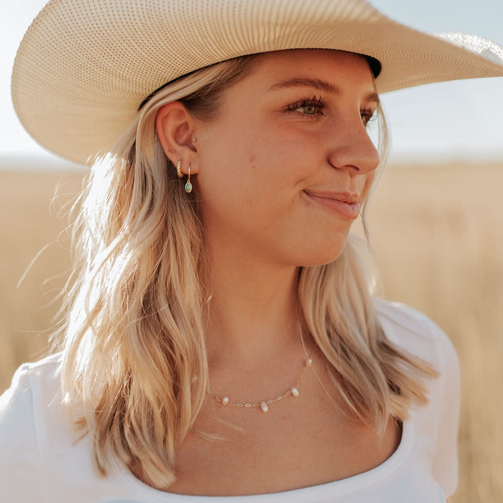 Adelaide Pearl Necklace-AURA REGALIA 