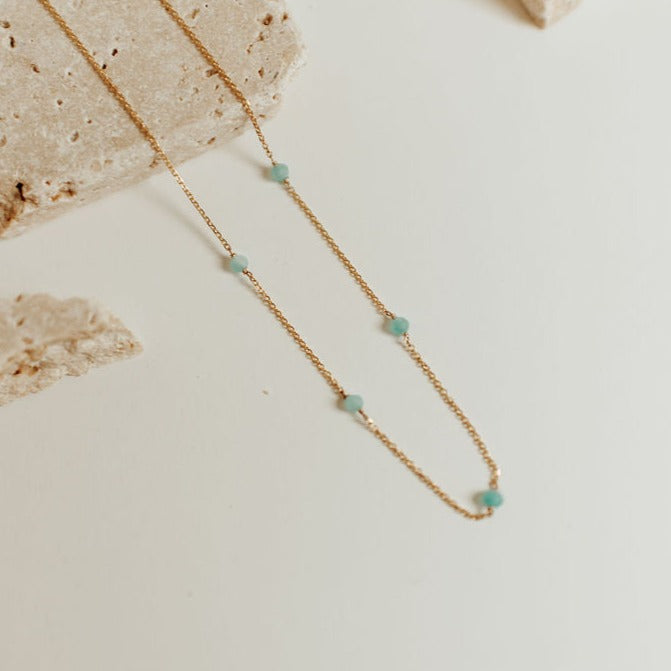 Malibu Necklace in Turquoise-AURA REGALIA 
