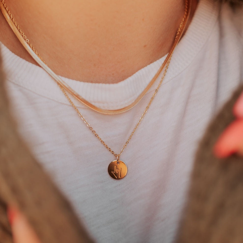 I Love You Necklace-AURA REGALIA 