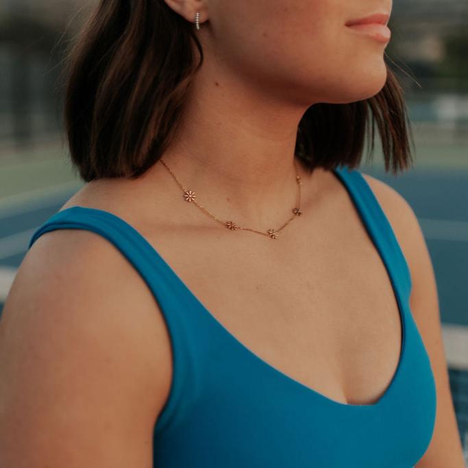 Anna Floral Necklace-AURA REGALIA 