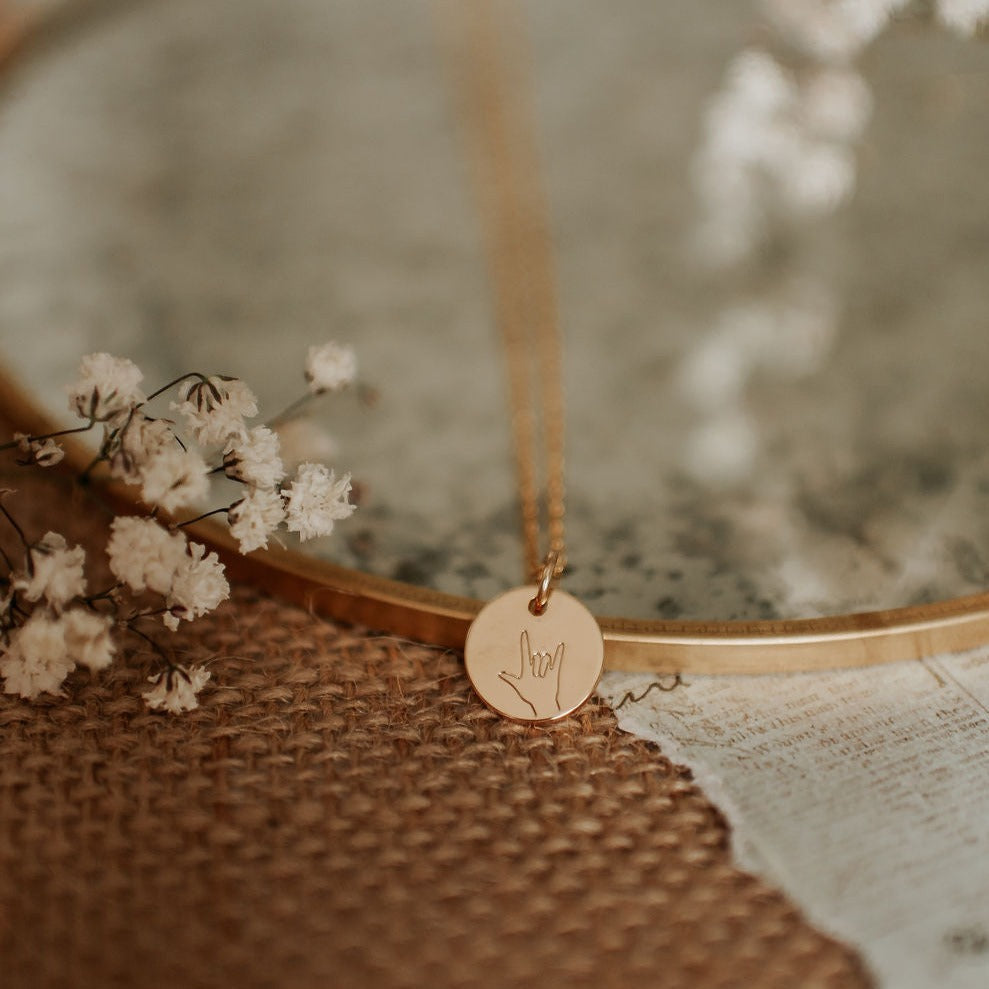 I Love You Necklace-AURA REGALIA 