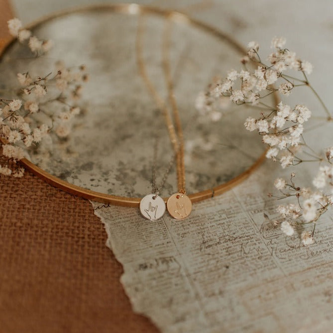 I Love You Necklace-AURA REGALIA 