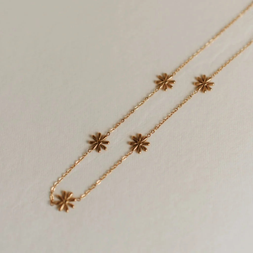 Anna Floral Necklace-AURA REGALIA 
