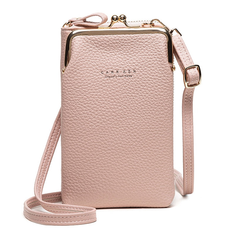 High Quality Phone Bag PU Leather Large Capacity Travel Portable Shoulder Bag Brand Ladies Crossbody Bag Fashion Messenger Bag-AURA REGALIA 