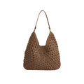 Hollow out straw woven bag woven belt armpit bag-AURA REGALIA 