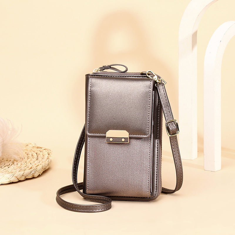 New Women's Bag Fashion Simple Shoulder Bag Messenger Bag Korean Lock Small Square Bag-AURA REGALIA 