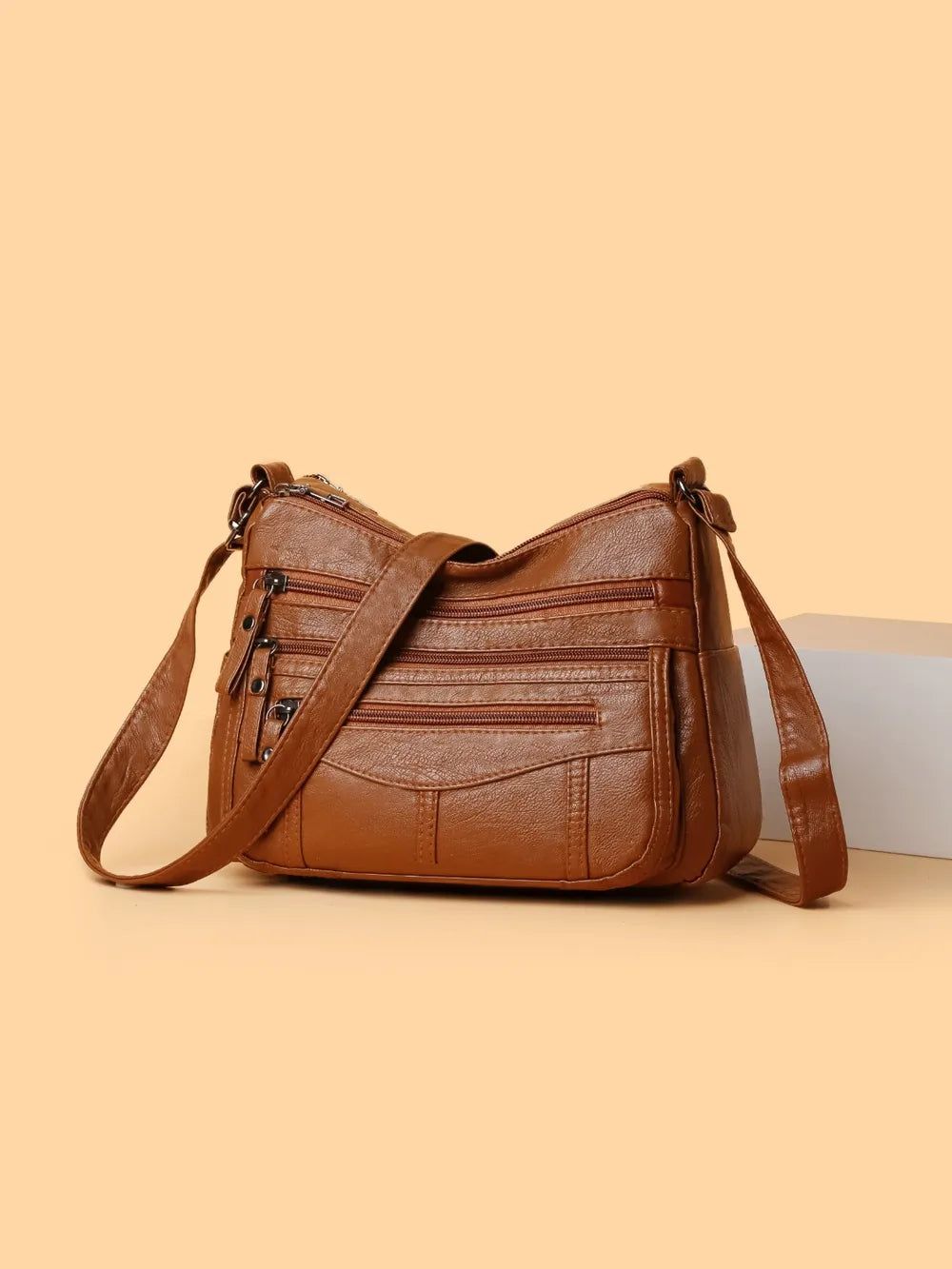 Multi-Compartment Crossbody Bag-AURA REGALIA 