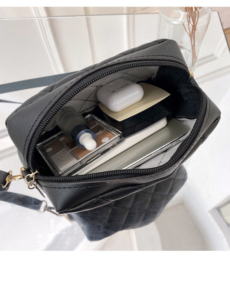 New Fashion Rhombus Women's Bag Simple Small Square Bag Shoulder Messenger Bag Mobile Phone Bag-AURA REGALIA 