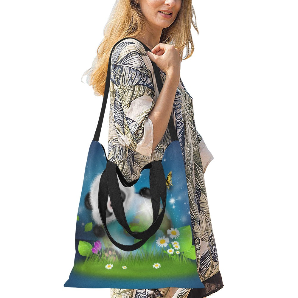 All Over Print Canvas Tote Bag(Medium)-AURA REGALIA 
