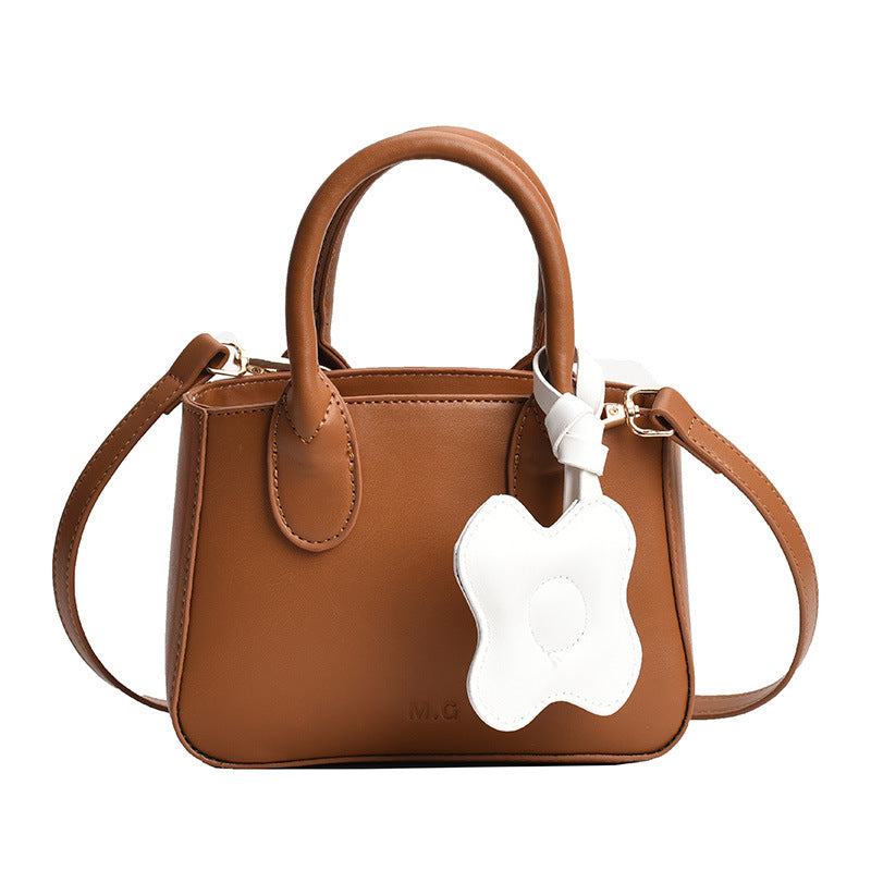 Women's Bag New Sweet And Cute Shoulder Bag Fashion Flower Hand-Held Messenger Bag All-Match Bag-AURA REGALIA 
