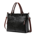 European and American fashion shoulder bag for women large capacity retro women's tote bag simple diagonal cross bag-AURA REGALIA 