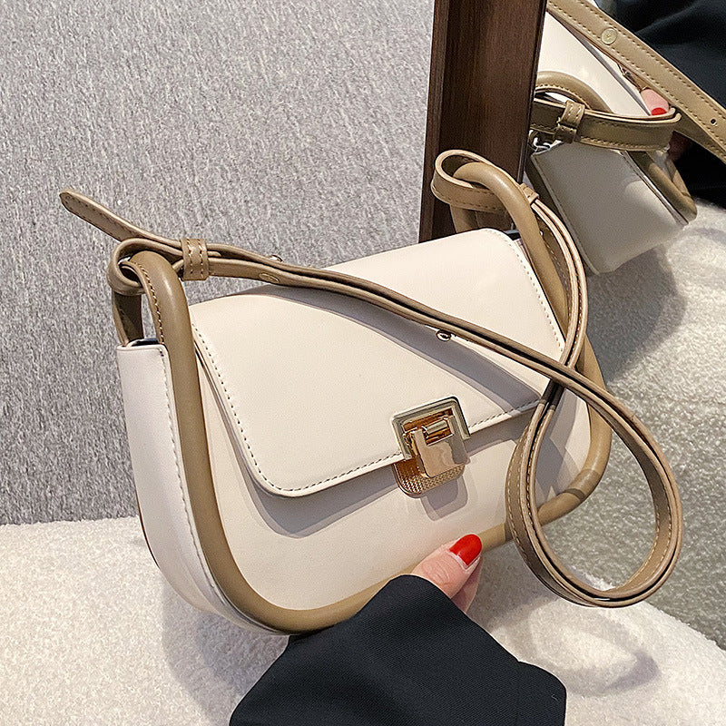 Western Style Bag New Fashion Women's Bag Texture Underarm Shoulder Bag Small Fresh All-Match Women's Bag Messenger Bag-AURA REGALIA 