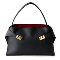 Luxury Genuine Leather Tote Bag for Women, Large Capacity, Top-Grain Cowhide, Handheld Shoulder Bag, HUG Style-AURA REGALIA 