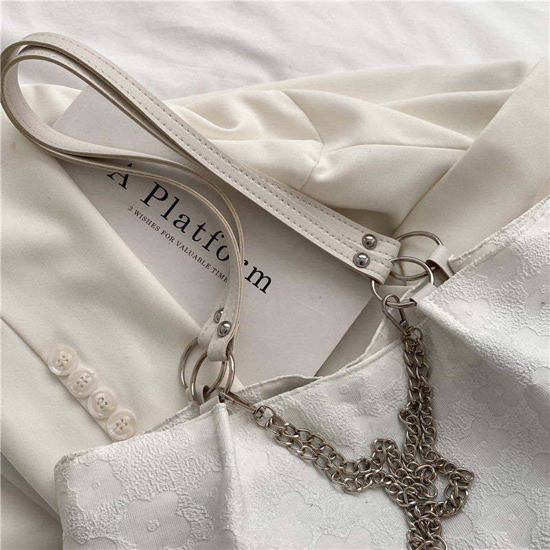 Big Bag Women's New Trendy High-End Embossed Ins Niche Sweet And Cool Shoulder Bag Fashion Chain Tote Bag