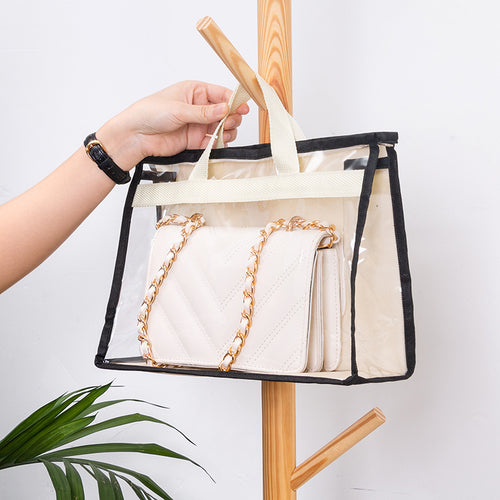 Breathable Moisture-Proof Bag Dust Bag Wardrobe Sealed Leather Bag Protection Finishing Storage Bag Transparent Hanging Bag Storage Artifact-AURA REGALIA 