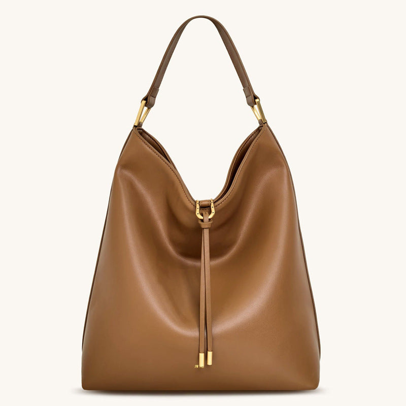 Suede Tote Bag for Women, Large Capacity Commute Crossbody Bucket Bag-AURA REGALIA 