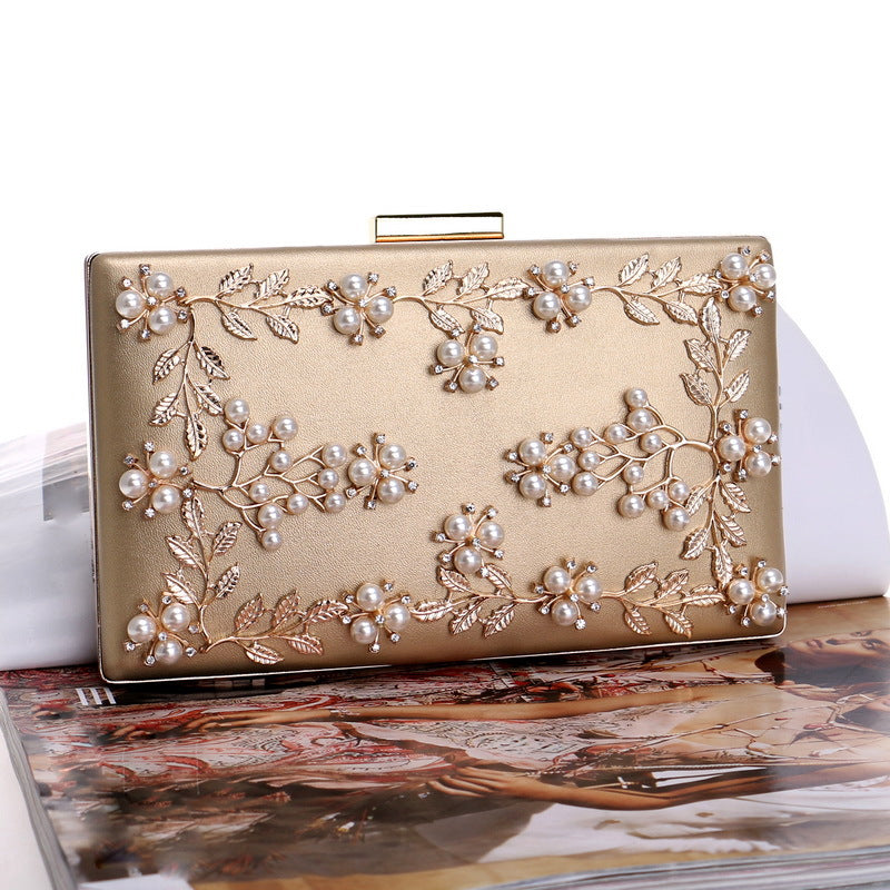 Clutch Bag Evening Bag Women's European And American Banquet Bag Flower Evening Bag-AURA REGALIA 
