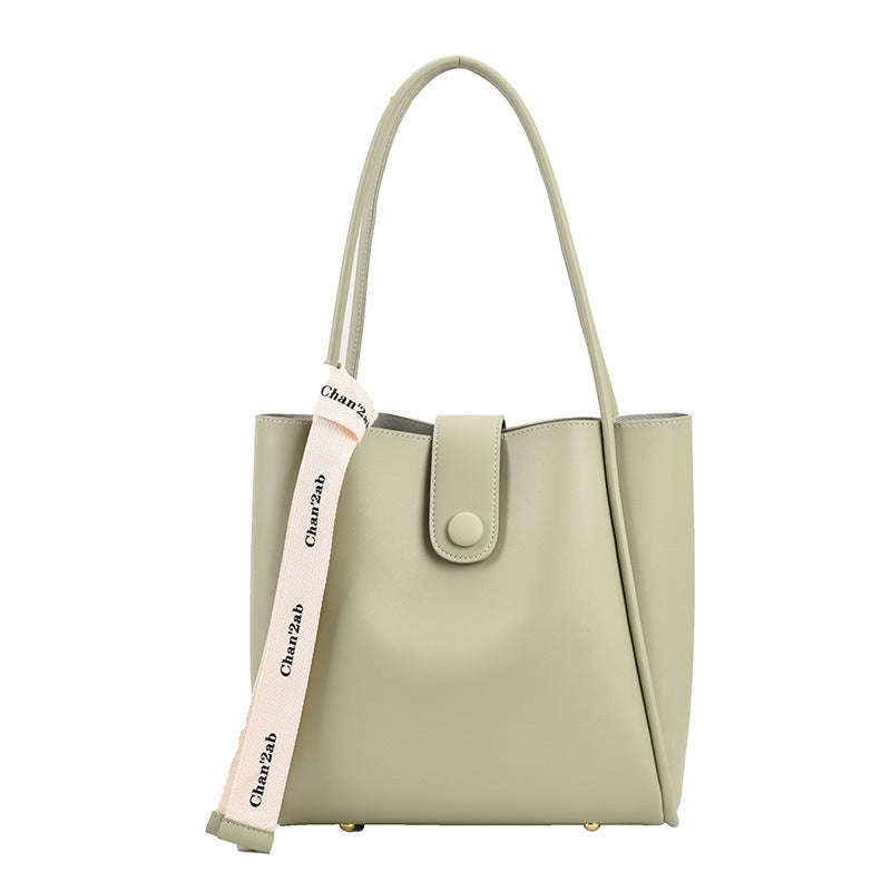 New Fashion Shoulder Bag Underarm Handbag Simple Retro Large Bag Capacity Women's Bag Lightweight Letter Bag-AURA REGALIA 