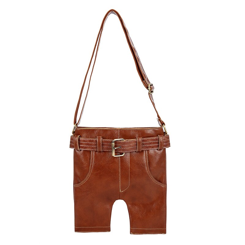 Denim Jean Shape Design Vintage Genuine Leather Bag Female Small Women Handbags Bags For Women Shoulder Crossbody Bag Femme-AURA REGALIA 