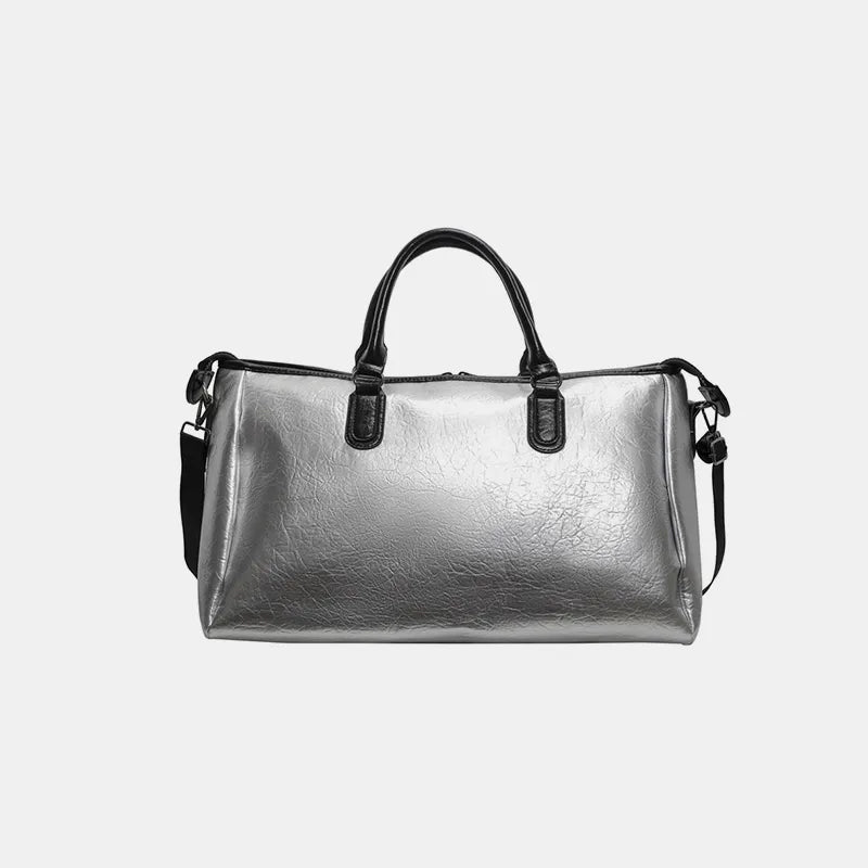 PU Leather Oversize Travel Bag-AURA REGALIA 