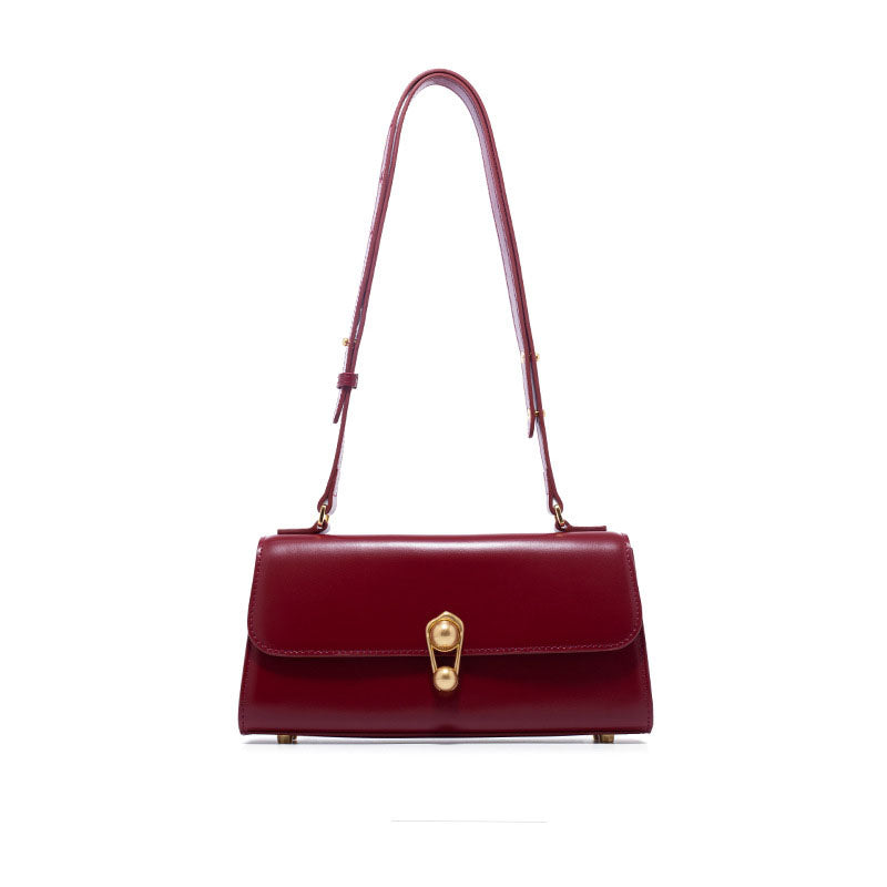 Retro bag women's bag new trendy fashion messenger bag high-end foreign style shoulder bag baguette bag-AURA REGALIA 