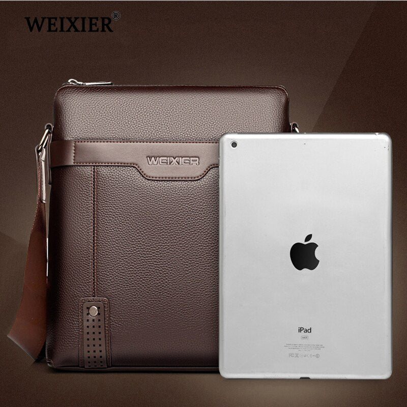 WEIXIER New Fashion PU Leather Men Messenger Bags Casual Men's Small Shoulder Bag Crossbody Business Men's Handbag Small-AURA REGALIA 