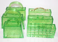 Fluorescent Green Acrylic Evening Clutch Purses Women Transparent Long Chain Crossbody Bags Wedding Party Clutches Bags Purses