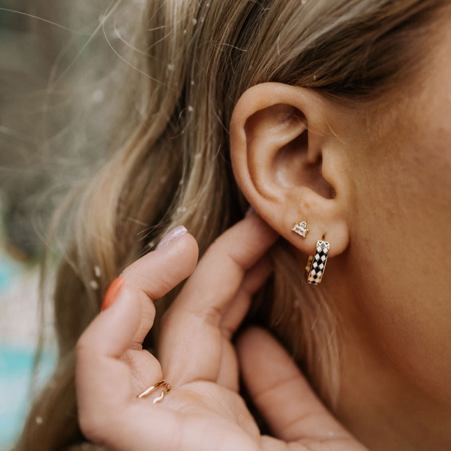 Times Square Reversible Hoops-AURA REGALIA 