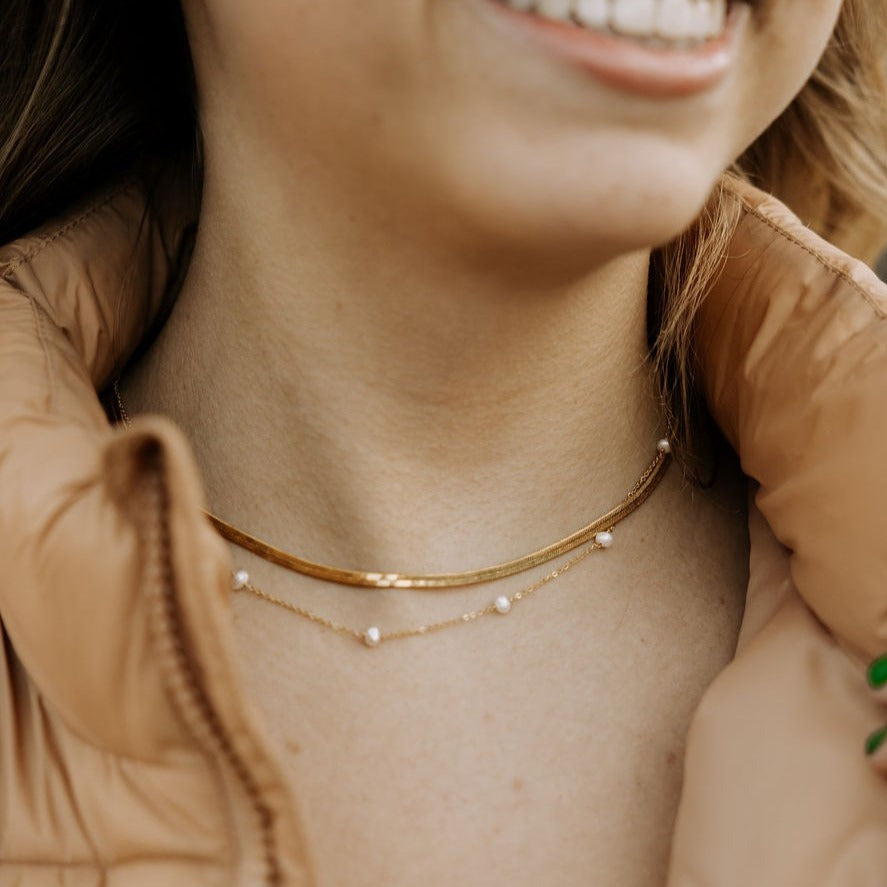 Malibu Pearl Necklace-AURA REGALIA 