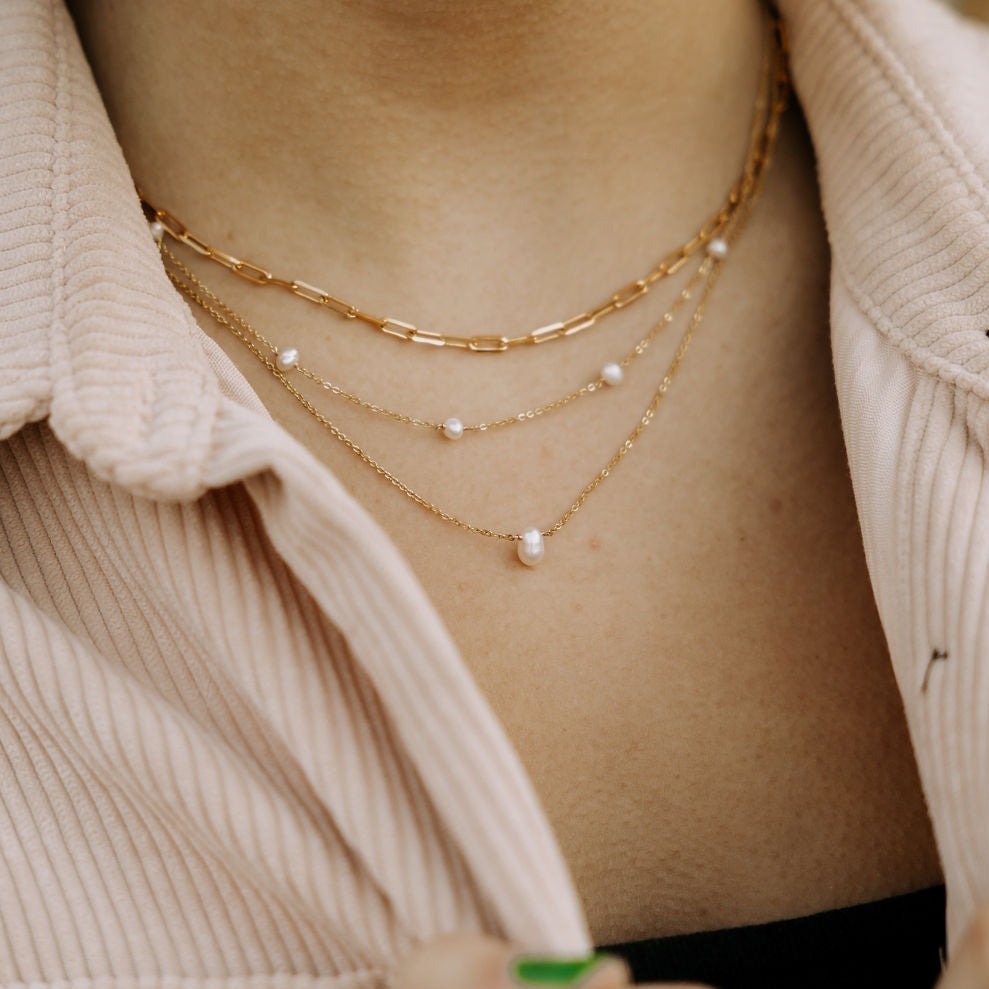 Malibu Pearl Necklace-AURA REGALIA 