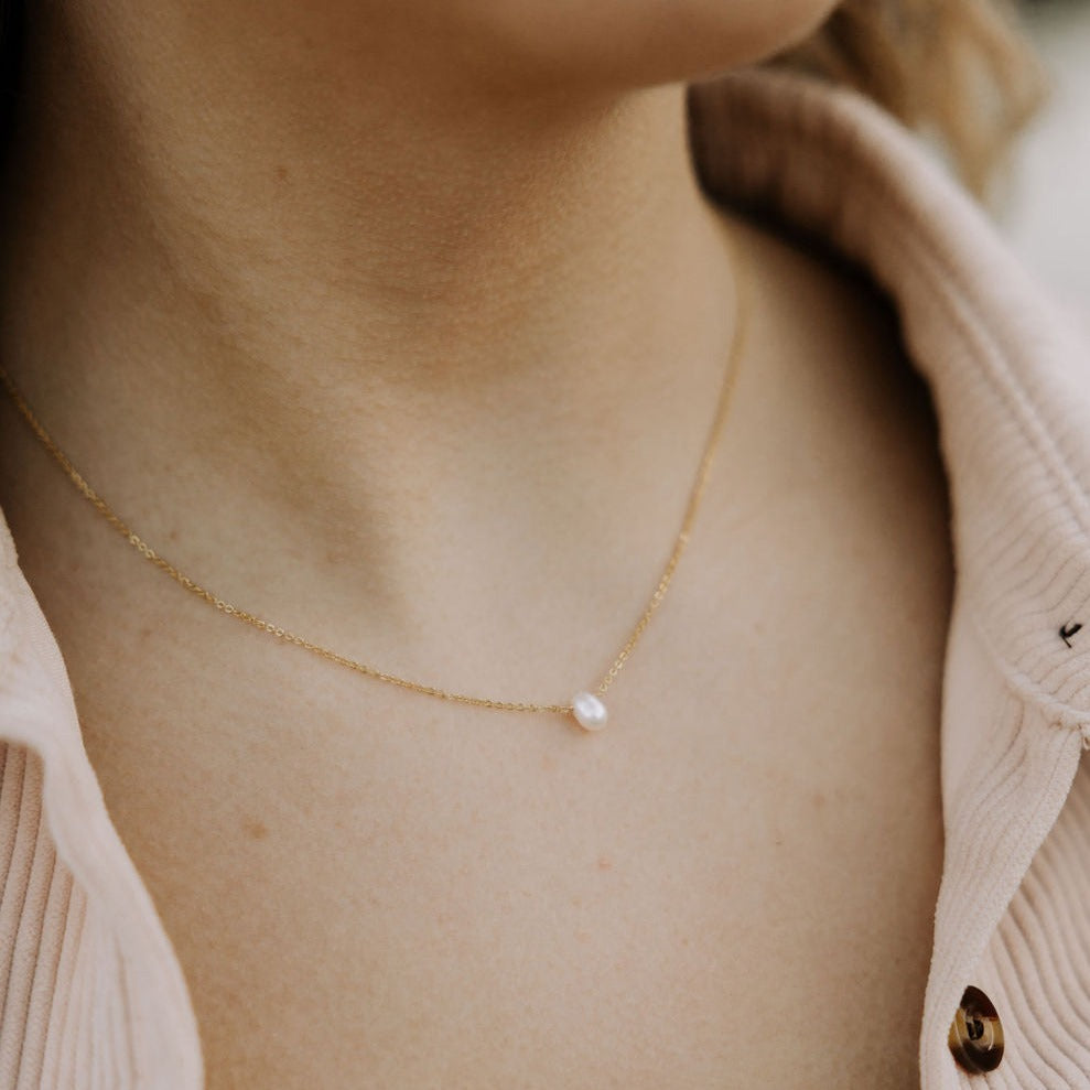 Melbourne Pearl Necklace-AURA REGALIA 