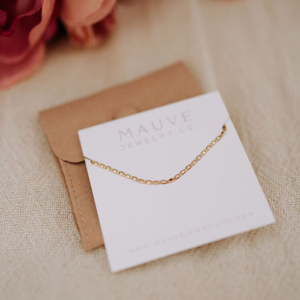 Hannah Gold Filled Mariner Necklace-AURA REGALIA 