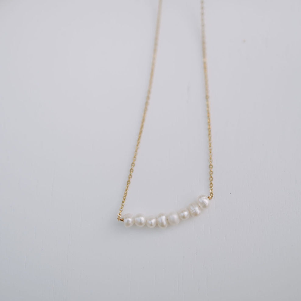 Oceanside Pearl Necklace-AURA REGALIA 