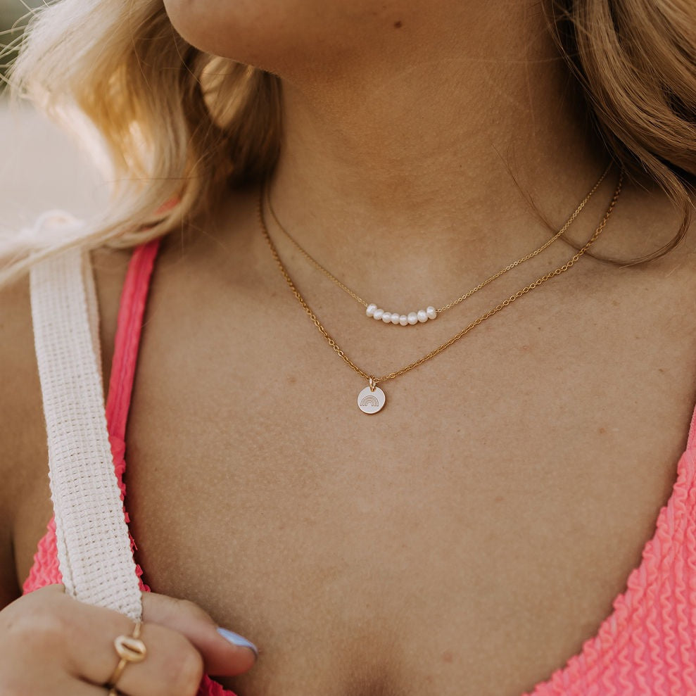 Oceanside Pearl Necklace-AURA REGALIA 