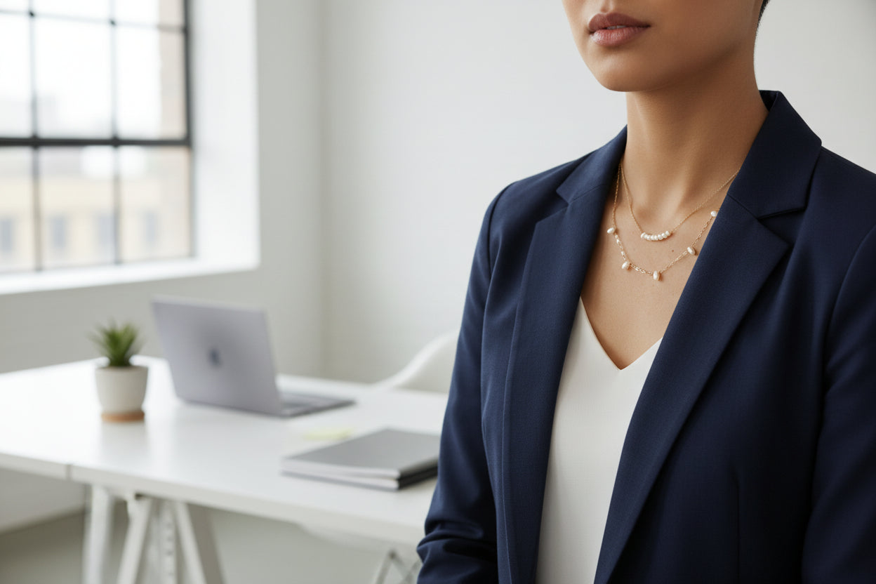 Adelaide Pearl Necklace-AURA REGALIA 