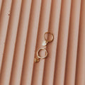 Lovestruck Heart Hoops-AURA REGALIA 
