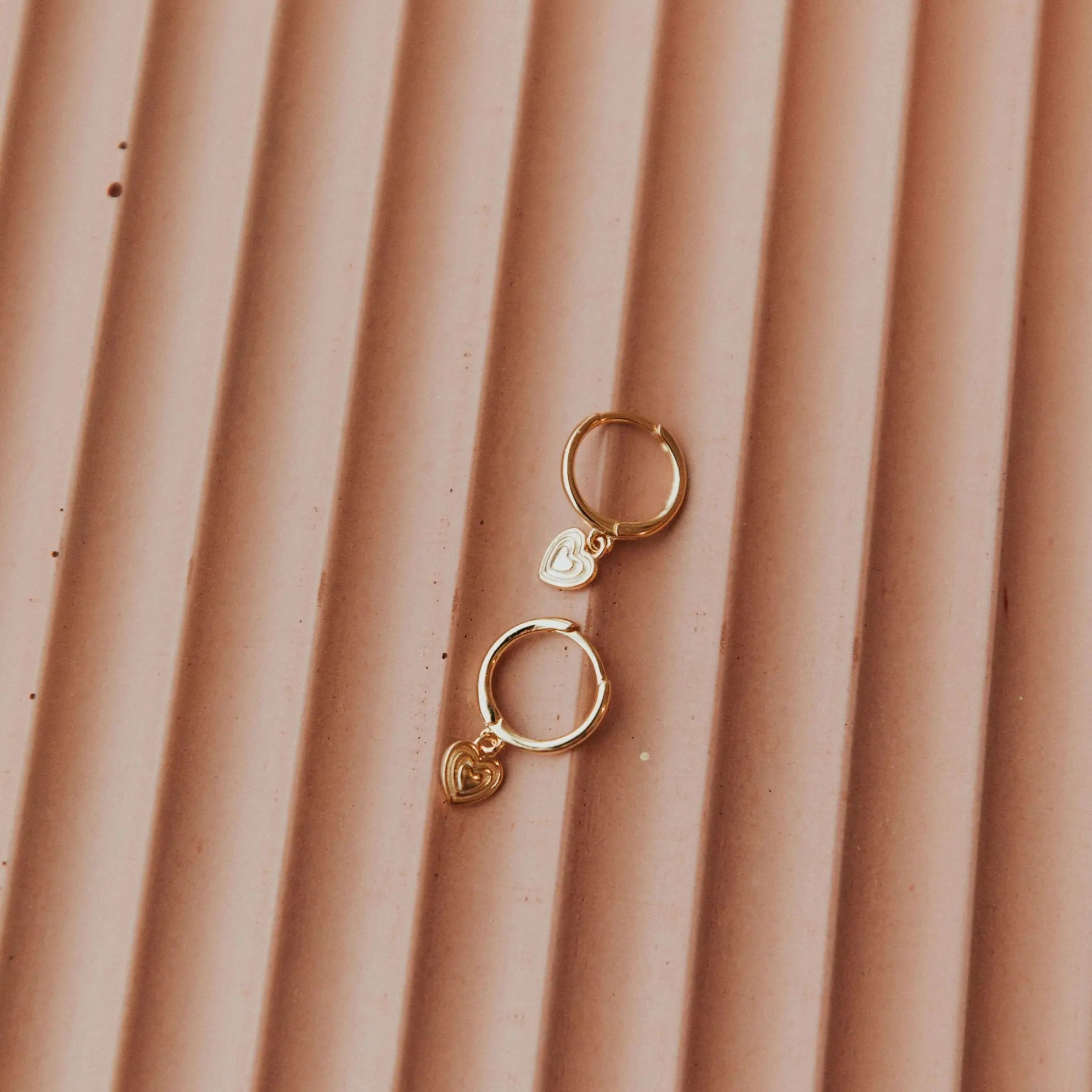 Lovestruck Heart Hoops-AURA REGALIA 