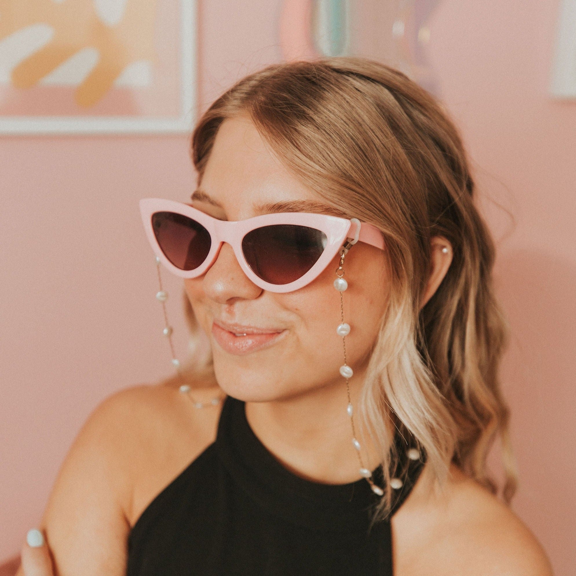 Pearl Sunglasses Chain-AURA REGALIA 