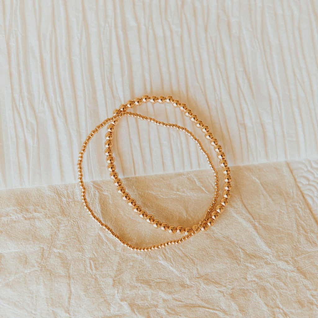 Staci Gold Filled Bead Bracelet-AURA REGALIA 