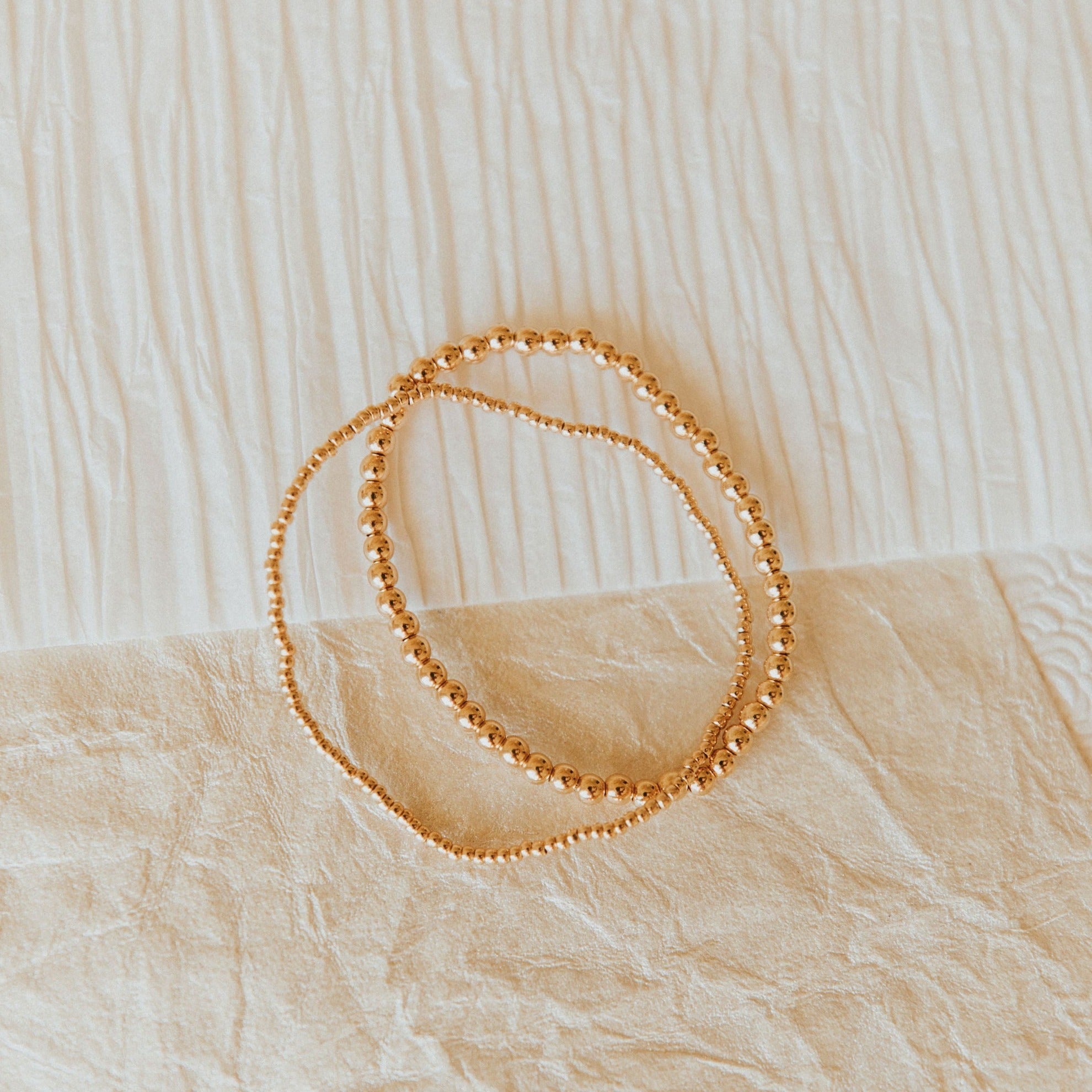 Staci Gold Filled Bead Bracelet-AURA REGALIA 
